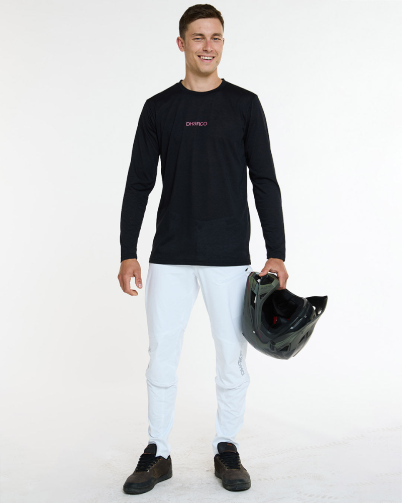 Dharco Mens Long Sleeve Tech Tee | Black, XL