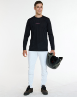 Dharco Mens Long Sleeve Tech Tee | Black, XL