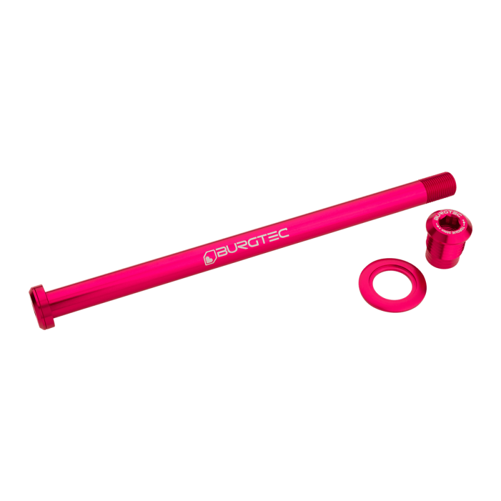 Burgtec Trek Session 194mm Rear Axle Toxic Barbie Pink