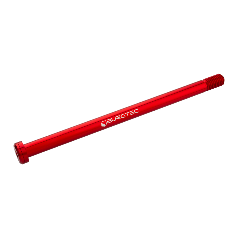 Burgtec Trek 198.5mm Rear Axle - Race Red
