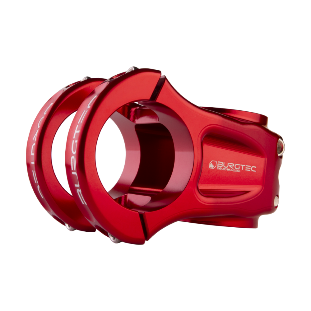 Burgtec Enduro MK3 Stem - 35 Clamp - 35mm Reach - Race Red