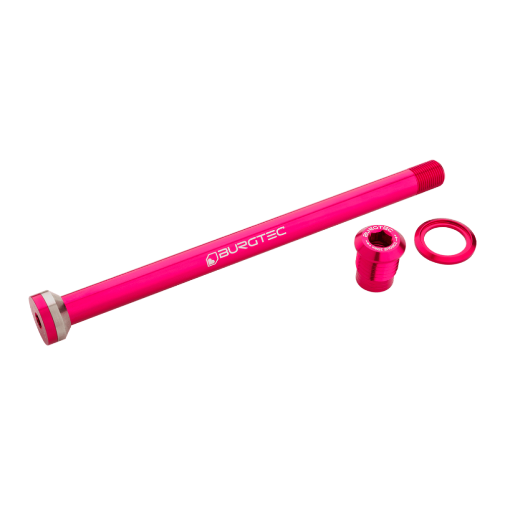 Burgtec Transition 175mm Rear Axle - Toxic Barbie Pink