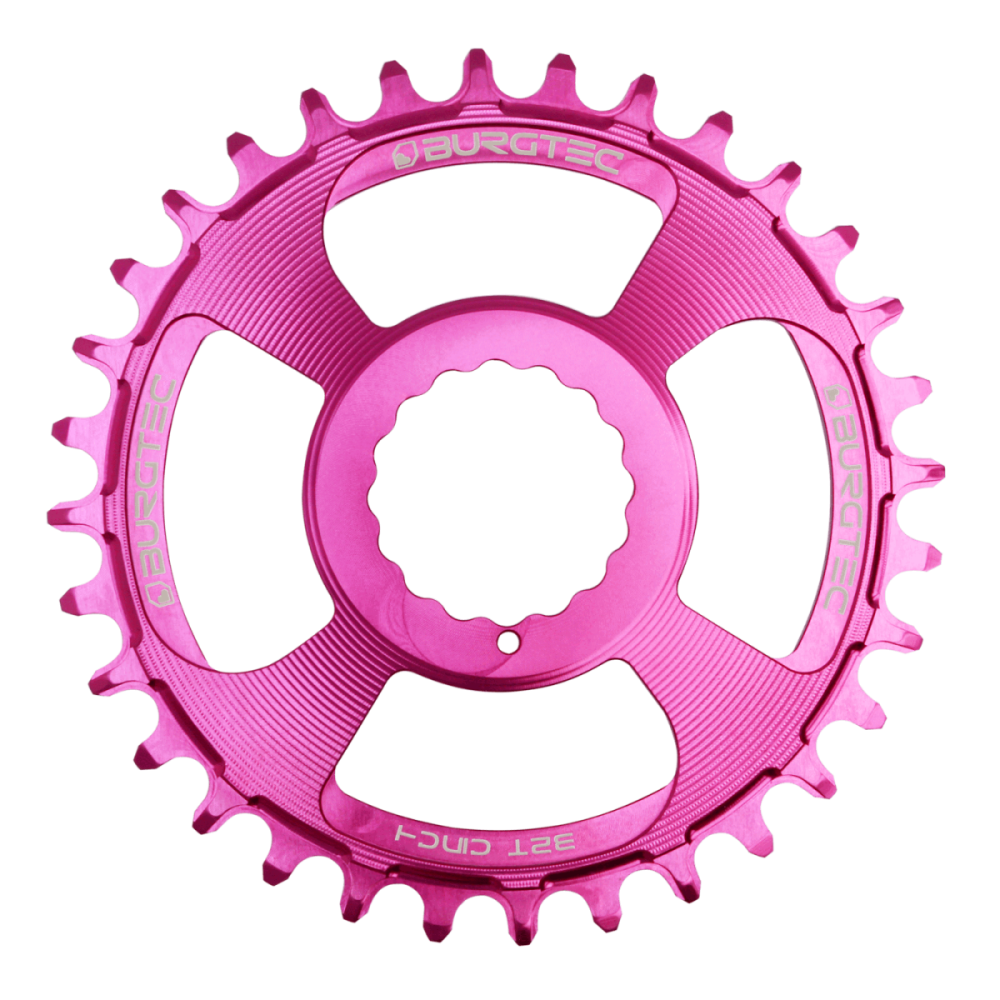 Burgtec 3mm Offset Thick Thin Chainring for Race Face Cinch - 32T - Purple Rain