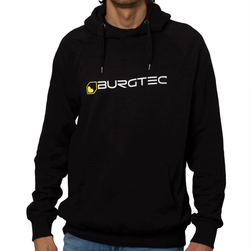 Burgtec Black Logo Hoodie - Large, L