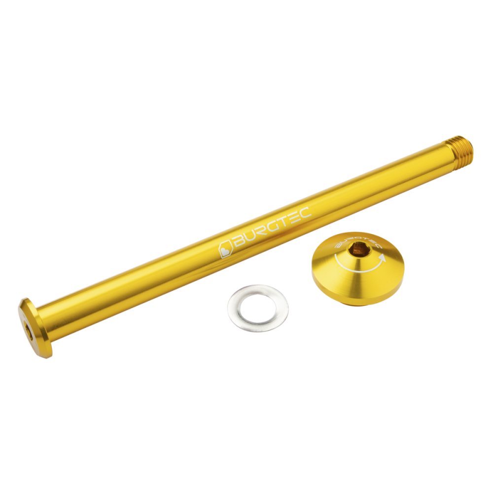 Burgtec Yeti 171mm Rear Axle - Bullion Gold, Burgtec Bullion Gold