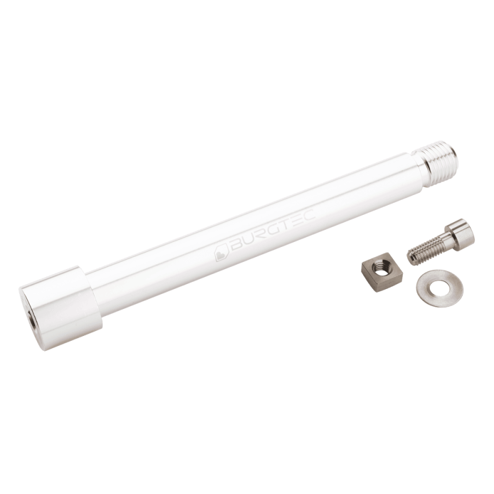 Burgtec Fox KaboltX Fork Axle - Rhodium Silver