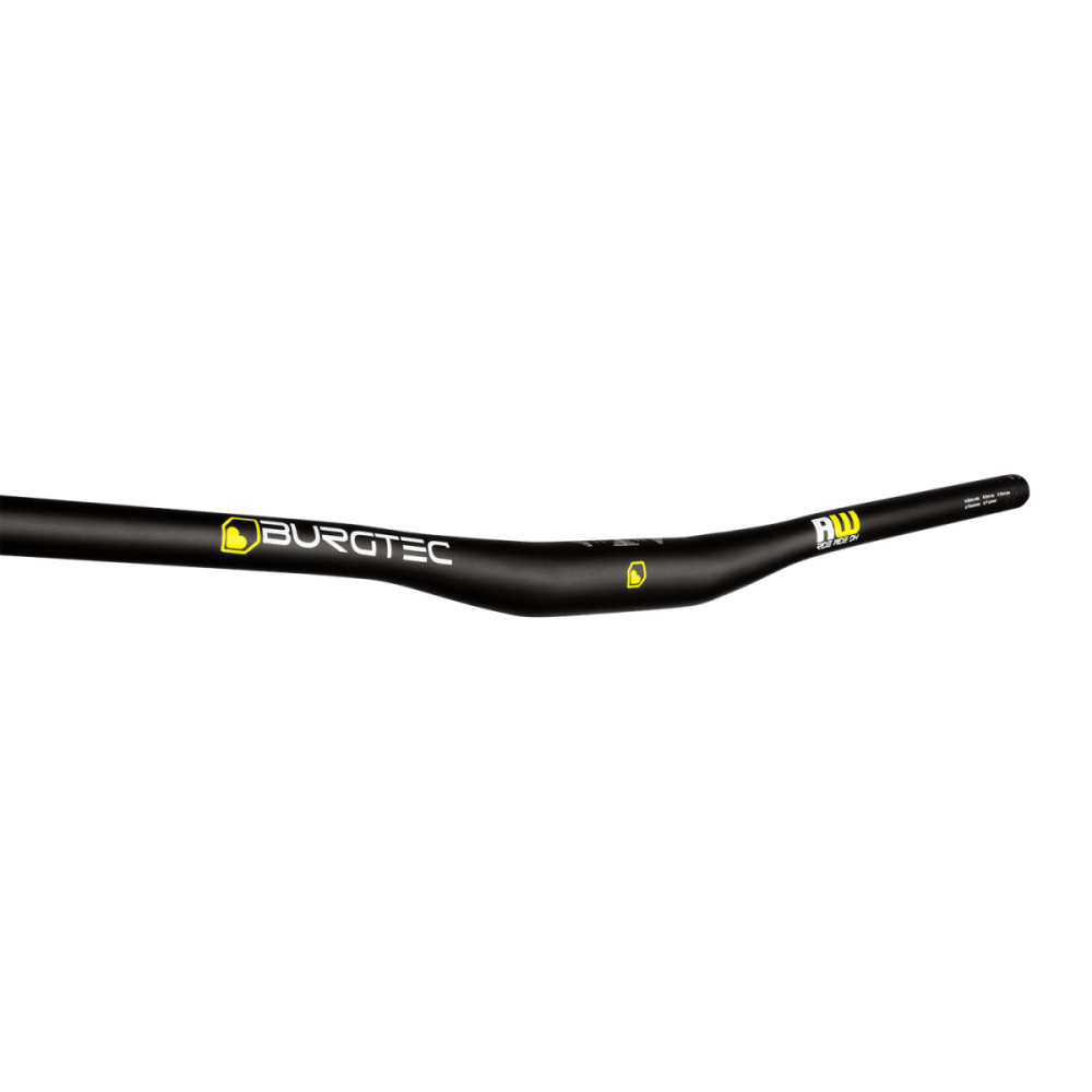 Burgtec Ride Wide DH Alloy Handlebar - 35mm Clamp - 22.5mm Rise, Black