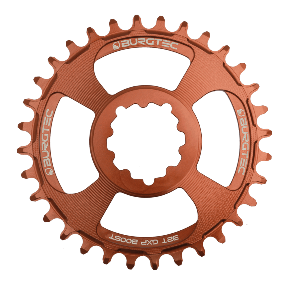 Burgtec 3mm Offset Thick Thin Chainring for SRAM 3-Bolt - 32T - Kash Bronze