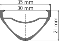DT-Swiss DT Felge FR 541 DB 27.5" 30 28L