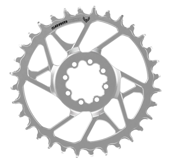 SRAM Kettenblatt Eagle 90 30Z T-Type 3mm Offset Direct Mount Stahl silber