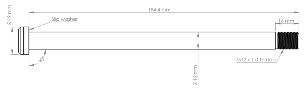 Burgtec Trek 184.5mm Rear Axle Kash Bronze