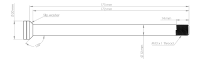 Burgtec Transition 175mm Rear Axle - Rhodium Silver