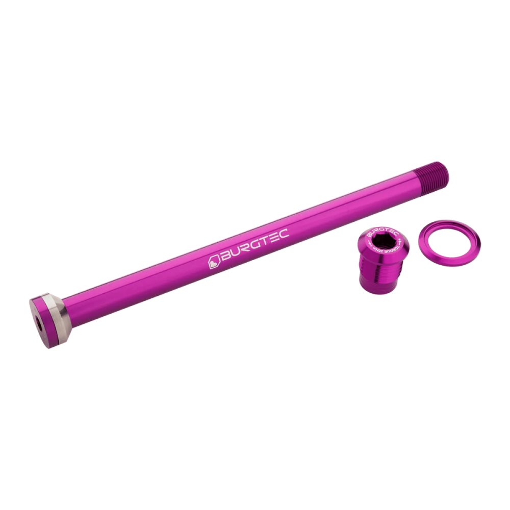 Burgtec Transition 175mm Rear Axle - Rhodium Silver