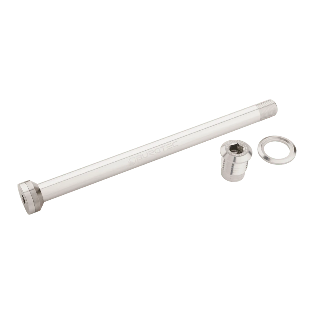 Burgtec Transition 175mm Rear Axle - Rhodium Silver