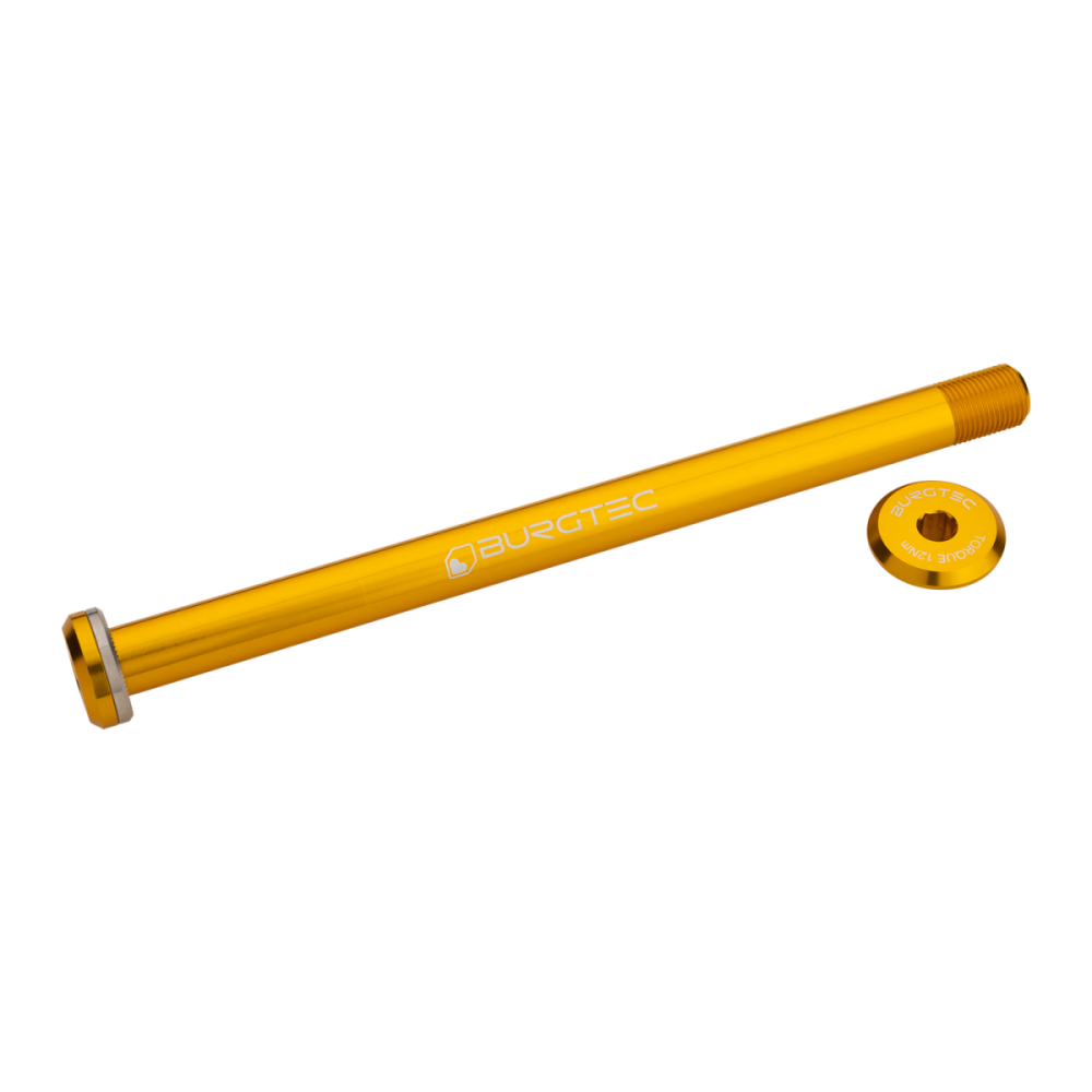 Burgtec Santa Cruz 168.5mm Rear Axle - Bullion Gold, Burgtec Bullion Gold