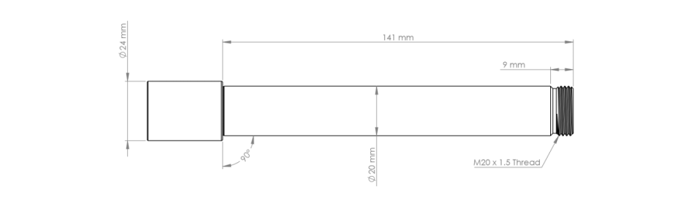 Burgtec Öhlins DH38 Fork Axle - Rhodium Silver