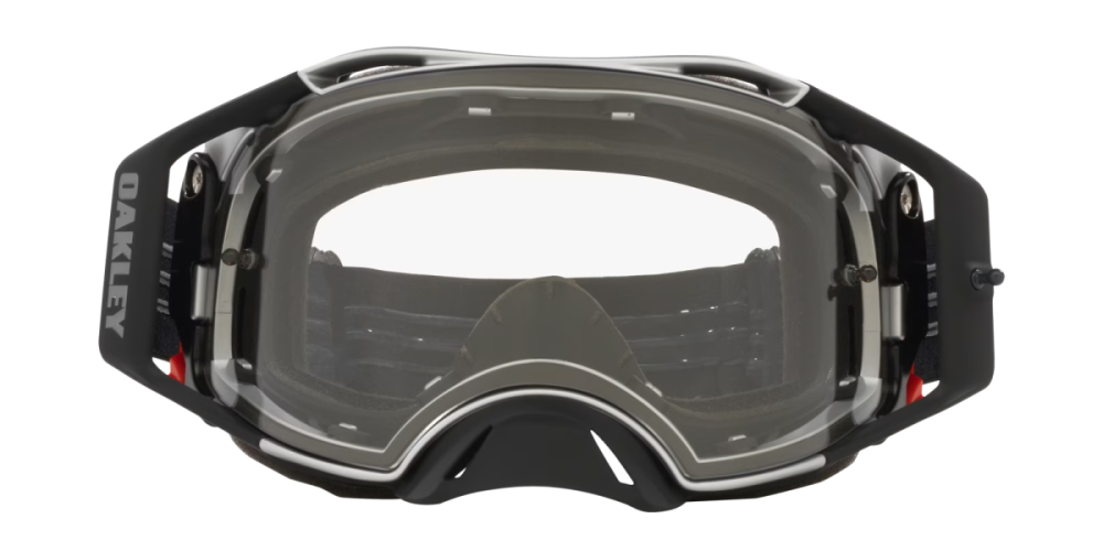 Oakley Airbrake MX Tuff Blocks Gunmetal / Clear