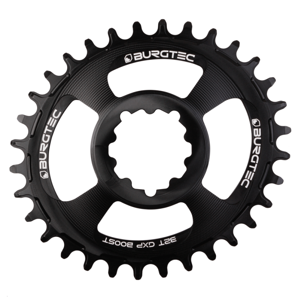 Burgtec Oval 3mm Offset Thick Thin Chainring for SRAM 3-Bolt - 30T - Kash Bronze