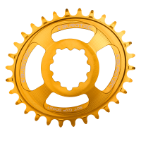 Burgtec Oval 3mm Offset Thick Thin Chainring for SRAM 3-Bolt - 30T - Kash Bronze