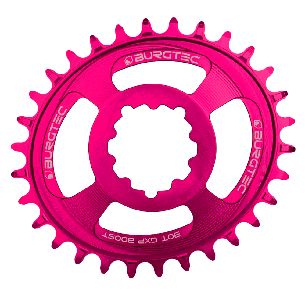 Burgtec Oval 3mm Offset Thick Thin Chainring for SRAM 3-Bolt - 30T - Kash Bronze