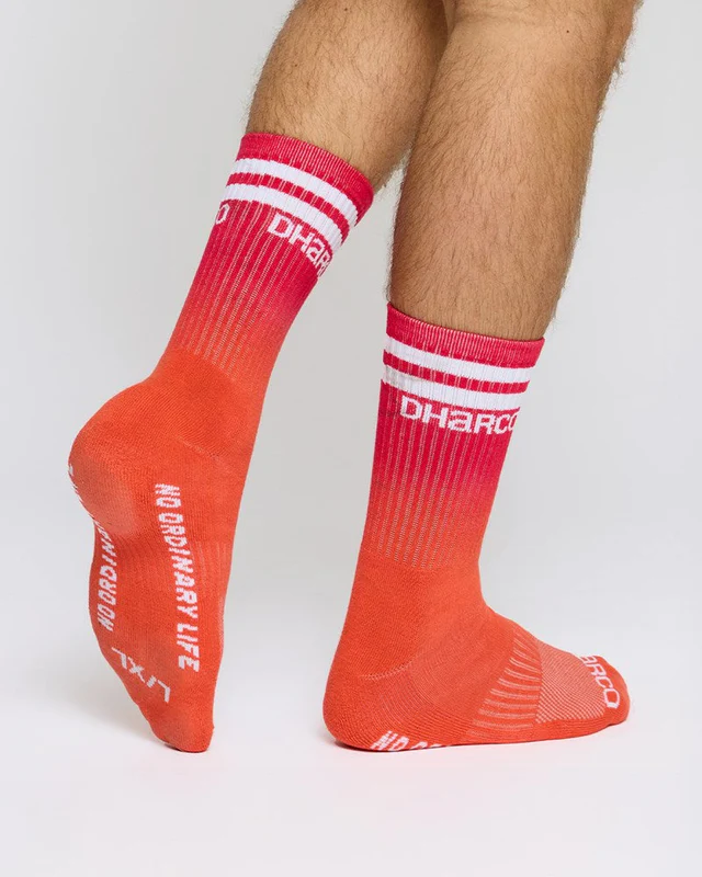 Dharco Crew Socks | Black Snake, S/M
